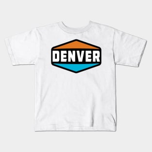 Denver Colorado Rocky Mountains Mile High City Kids T-Shirt